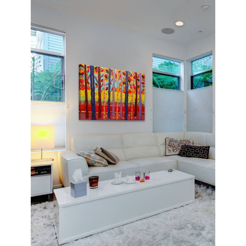 Marmont Hill - Birch Tree Grove by Lisa Mee Painting Print on Canvas - Multi-Color