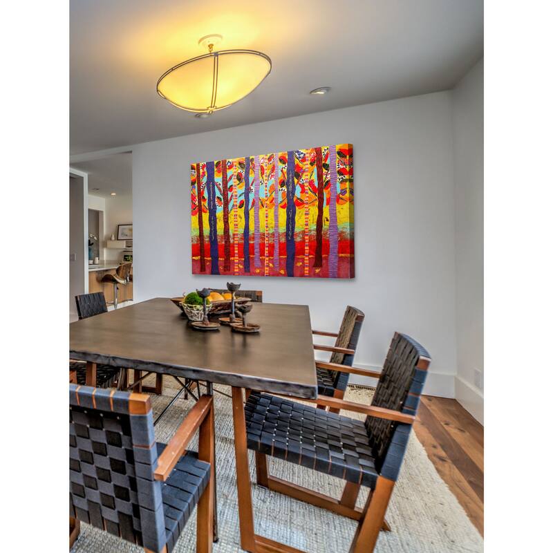 Marmont Hill - Birch Tree Grove by Lisa Mee Painting Print on Canvas - Multi-Color