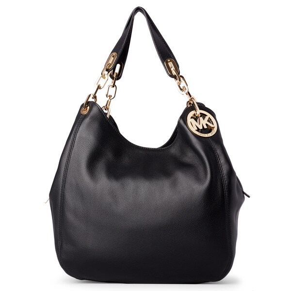 michael kors fulton lg shoulder tote black