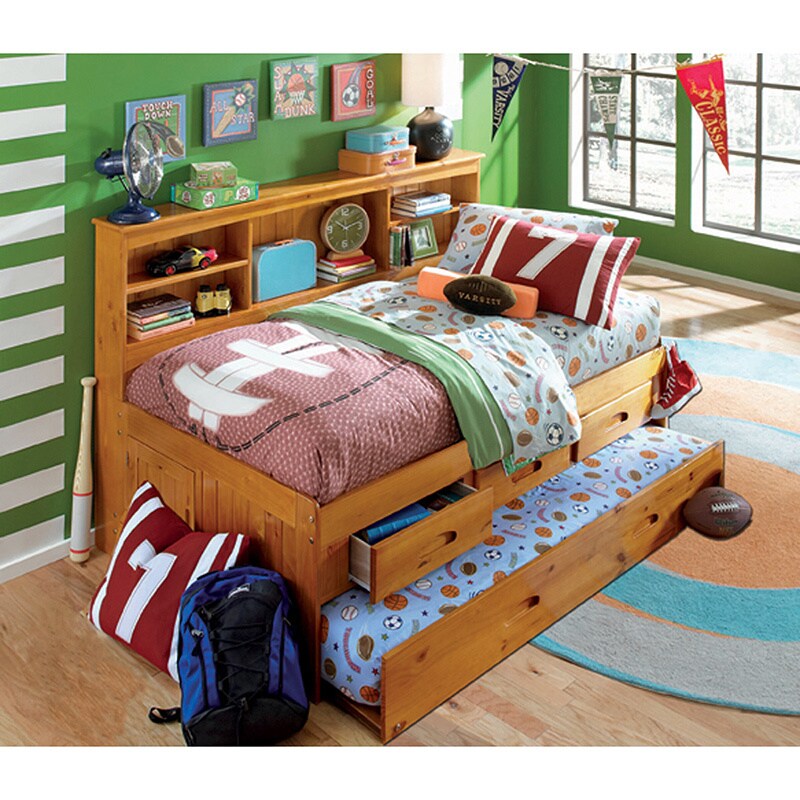 Shop Twin Daybed With 3 Drawers And Twin Trundle Free Shipping