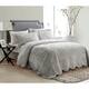 VCNY Westland Plush Quilted Bedspread Set - King - Grey