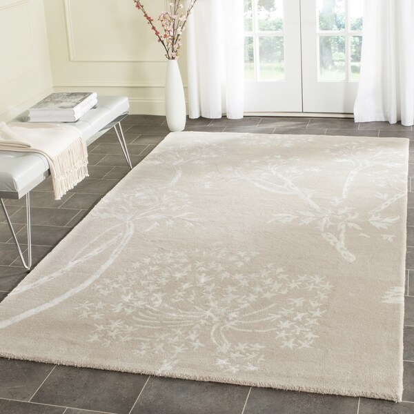 Safavieh Handmade Bella Sand/ Ivory Wool Rug - 8' x 10'