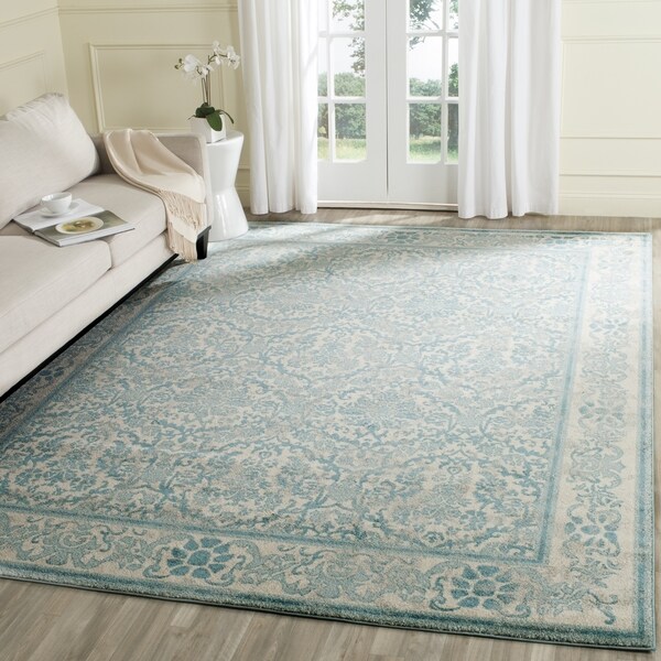 Safavieh Evoke Vintage Oriental Ivory / Light Blue Distressed Rug - 10' x 14'