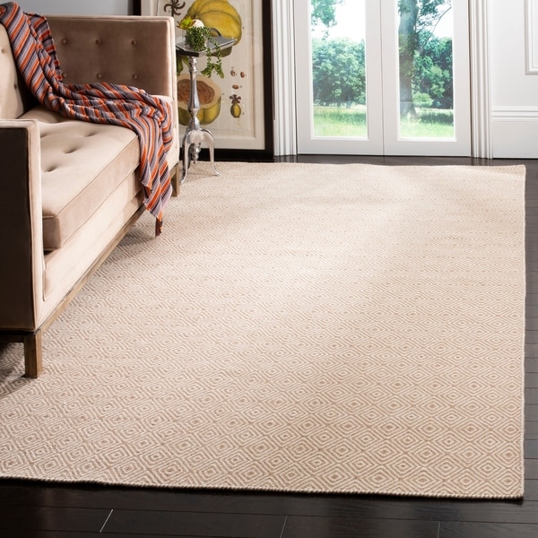Safavieh Hand-woven Oasis Brown/ Ivory Wool Rug - 9' x 12'
