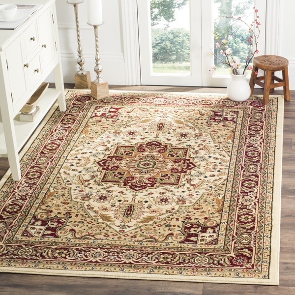 Safavieh Lyndhurst Traditional Oriental Ivory/ Red Rug - 7'9 x 9'9