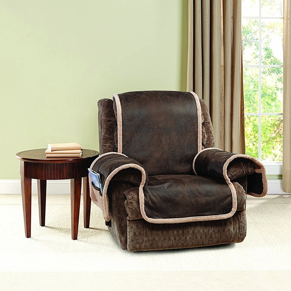 Shop Sure Fit Vintage Leather Recliner Furniture Protector Free