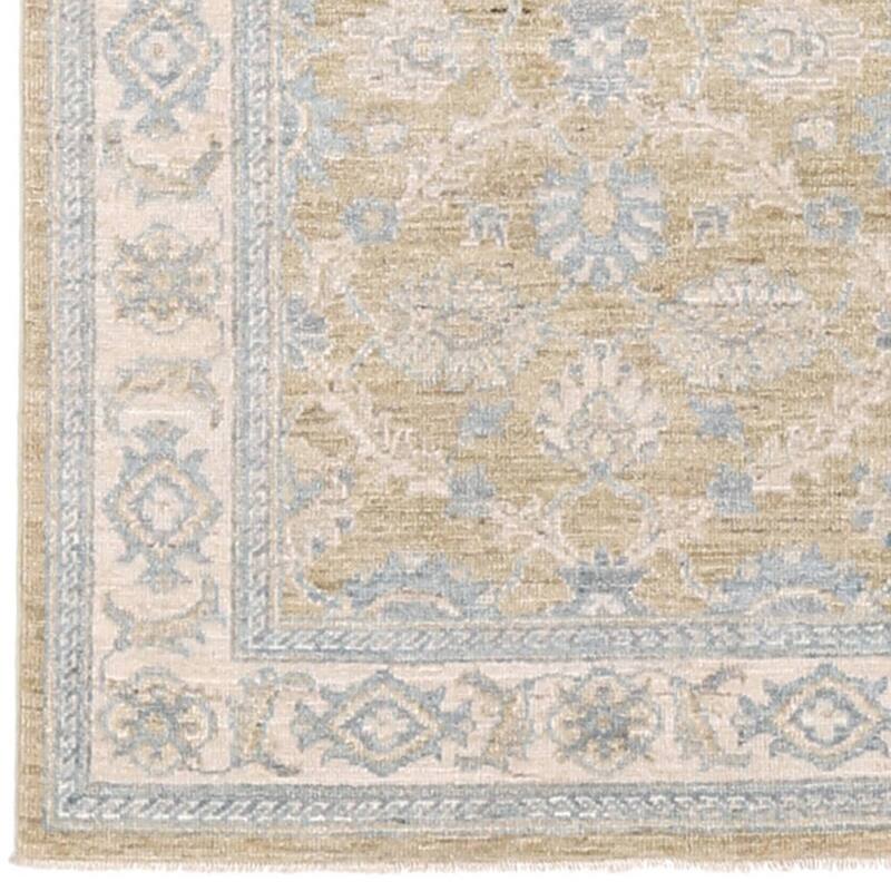 Handmade One-of-a-Kind Vegetable Dye Oushak Wool Runner (Afghanistan) - 2'8 x 7'8