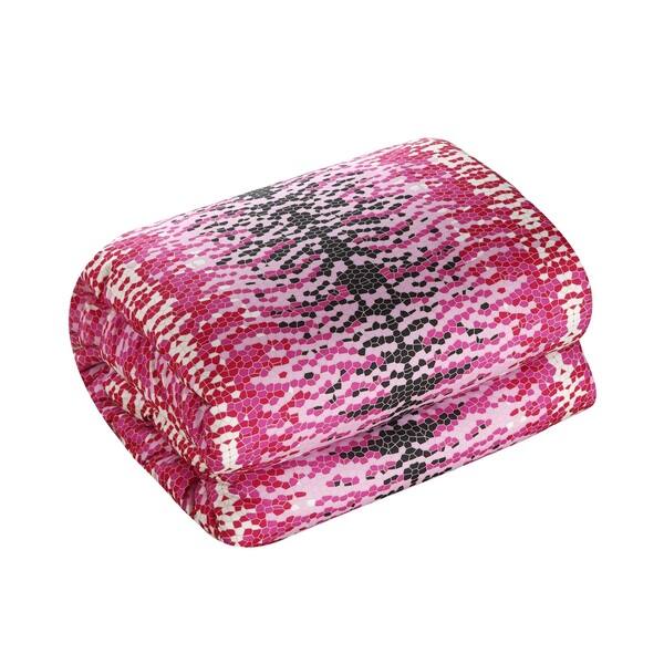 Shop Chic Home Barbie Hot Pink And Black Reversible 5 Piece