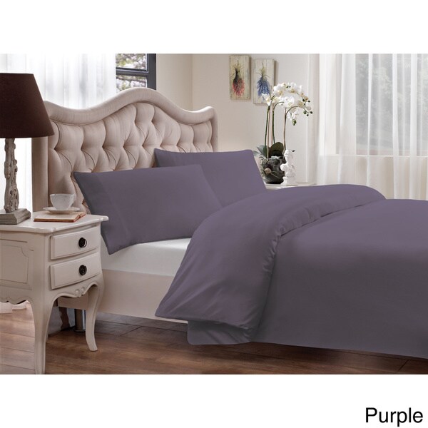 Brielle Modal from Beech Percale 3-piece Duvet Cover Set