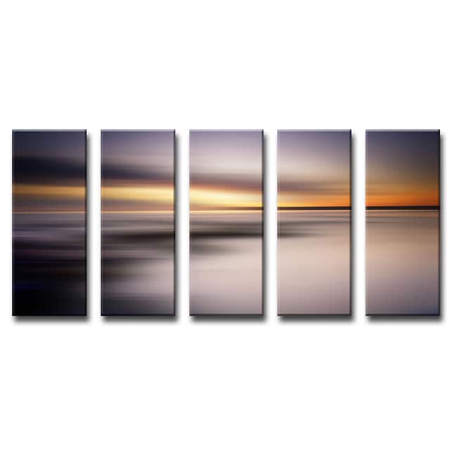 Ready2HangArt 'Blur Stripes XIX' 5-PC Canvas Wall Art
