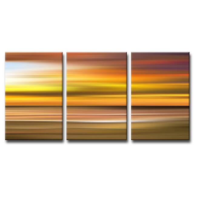 Ready2HangArt 'Blur Stripes X' 3-PC Canvas Wall Art Set