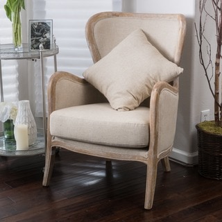 Crenshaw Fabric Wing Chair by Christopher Knight Home