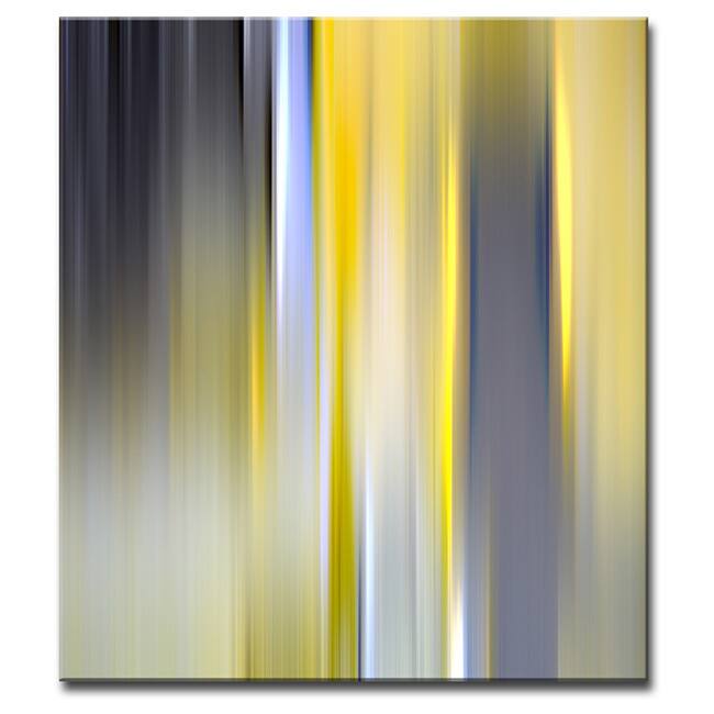 Blur Stripes VI' Abstract Wrapped Canvas Wall Art