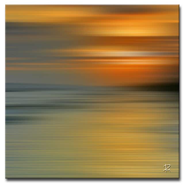 Blur Stripes XII' Abstract Wrapped Canvas Wall Art