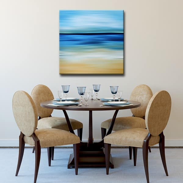 Blur Stripes IV' Abstract Wrapped Canvas Wall Art Overstock 10978557