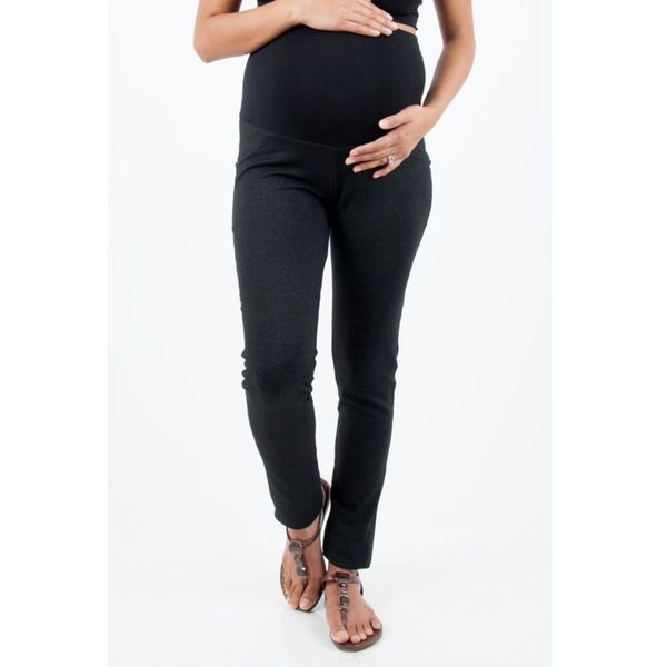 Shop Soho Black Ponte Stretch Maternity Pants - Free Shipping On Orders ...