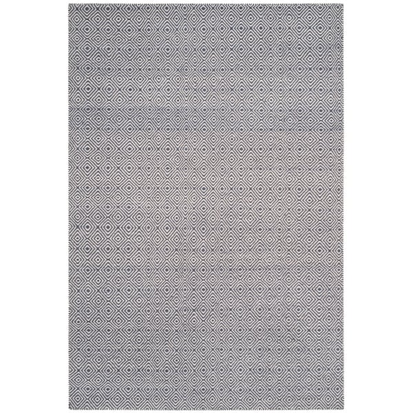 Safavieh Hand-woven Oasis Dark Grey/ Ivory Wool Rug - 9' x 12'