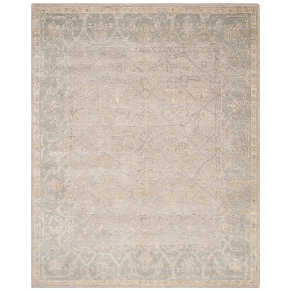 Safavieh Hand-knotted Maharaja Putty/ Grey Wool Rug - 8' x 10'