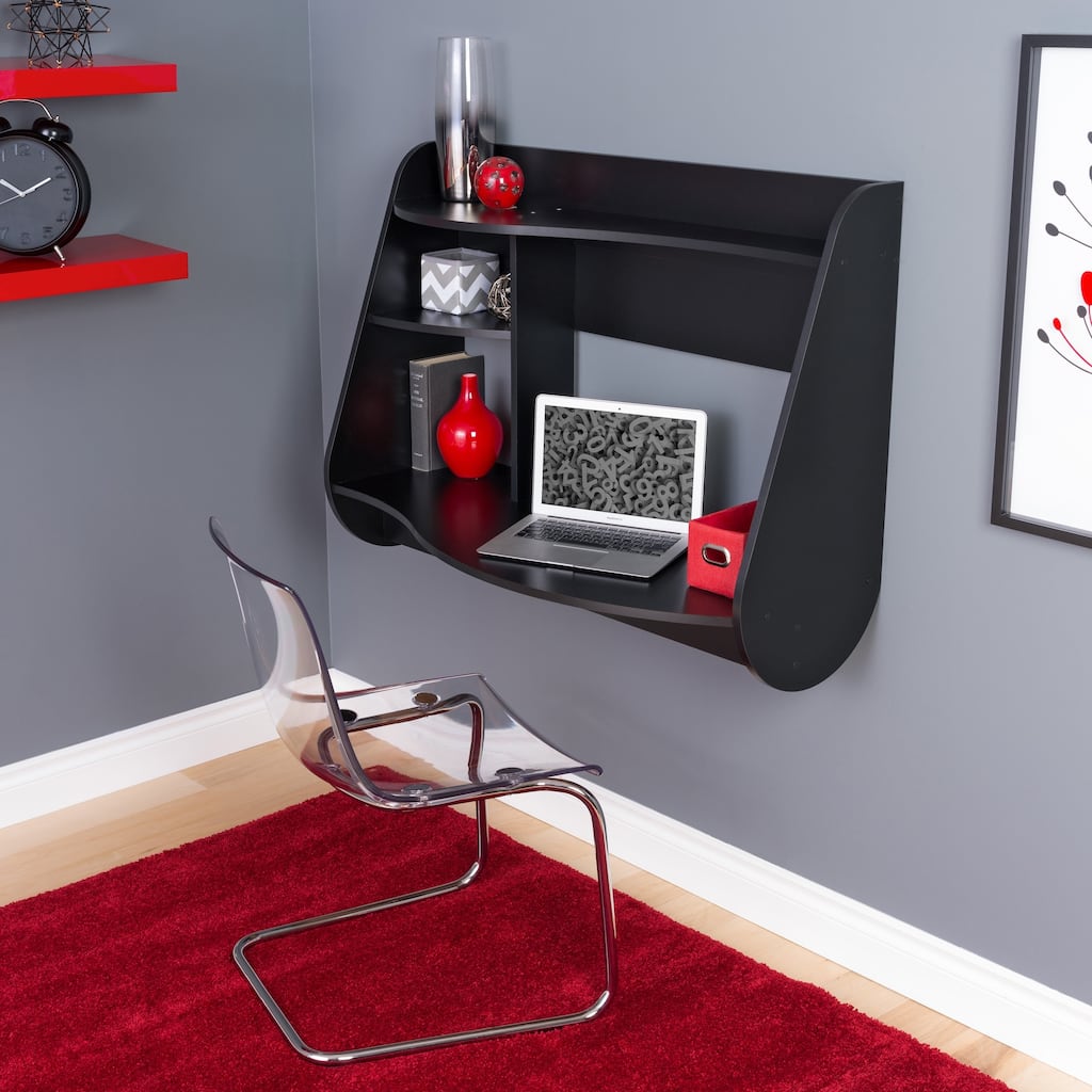 Broadway Black Kurv Floating Desk