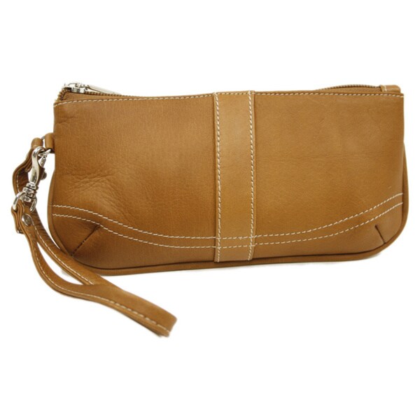 Shop Piel Leather Large Wristlet - Free Shipping Today - Overstock - 10978953
