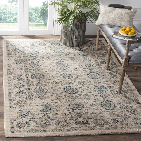 Safavieh Evoke Vintage Oriental Beige/ Turquoise Distressed Rug (8' x 10')