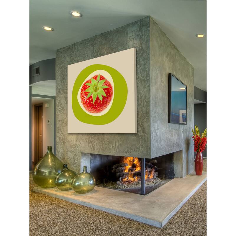 Marmont Hill - September Strawberry by Irena Orlov Painting Print on Canvas - Multi-Color