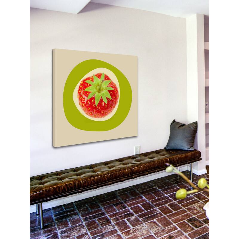 Marmont Hill - September Strawberry by Irena Orlov Painting Print on Canvas - Multi-Color