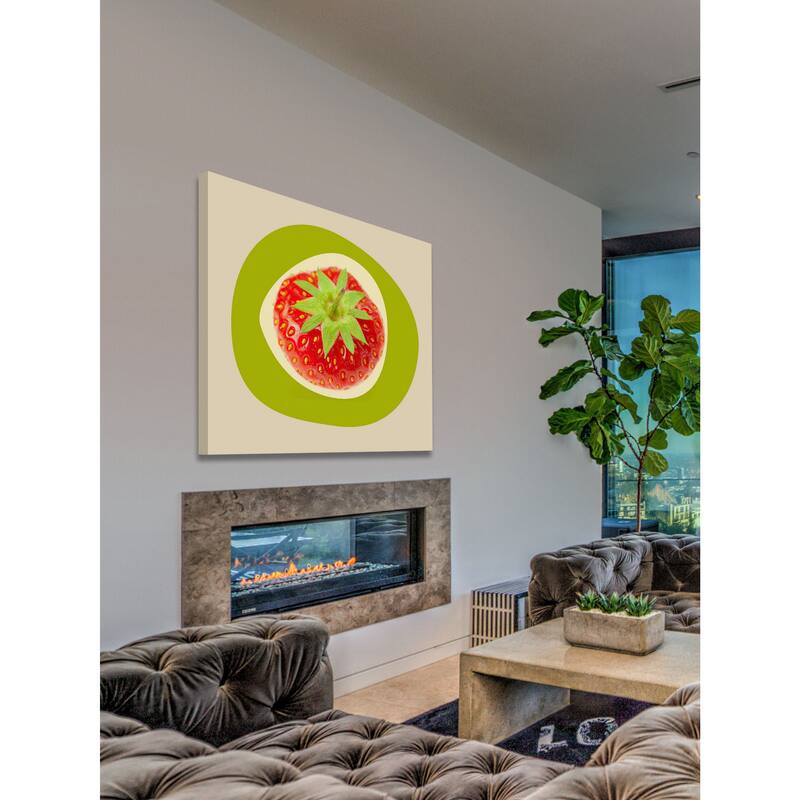 Marmont Hill - September Strawberry by Irena Orlov Painting Print on Canvas - Multi-Color