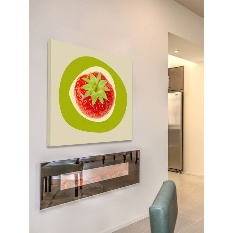 Marmont Hill - September Strawberry by Irena Orlov Painting Print on Canvas - Multi-Color