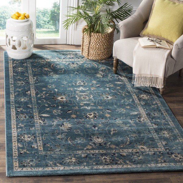 Safavieh Evoke Vintage Oriental Turquoise/ Beige Distressed Rug - 8' x 10'