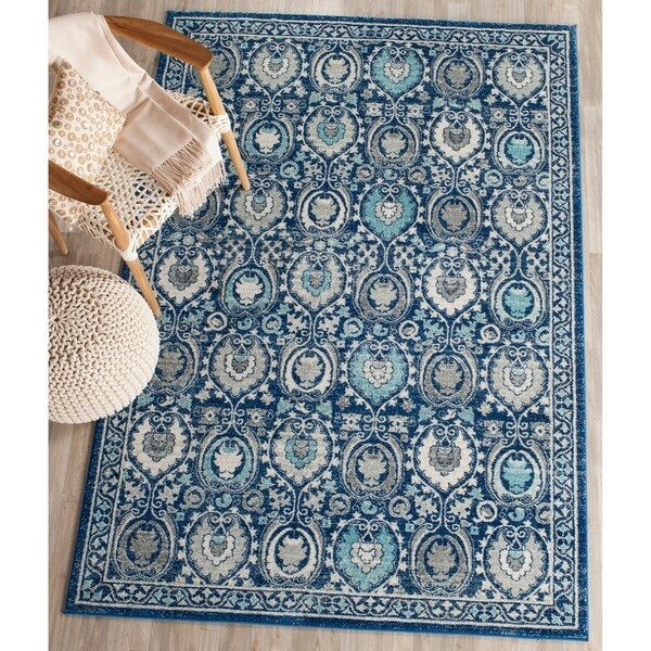 Safavieh Evoke Vintage Blue/ Ivory Distressed Rug - 8' x 10'