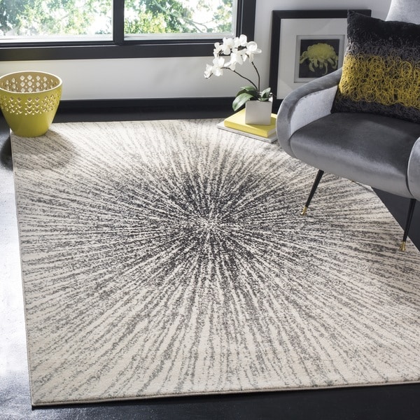 Safavieh Evoke Nova Abstract Burst Black/ Ivory Rug - 8' x 10'