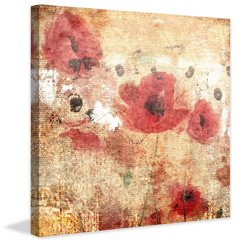 Marmont Hill - Sunset Poppy Field I by Jorgensen Painting Print on Canvas - Multi-Color