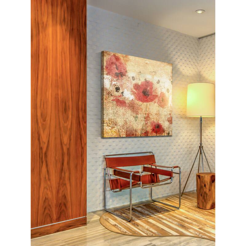 Marmont Hill - Sunset Poppy Field I by Jorgensen Painting Print on Canvas - Multi-Color