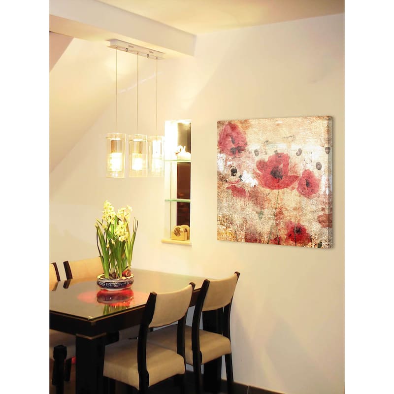 Marmont Hill - Sunset Poppy Field I by Jorgensen Painting Print on Canvas - Multi-Color