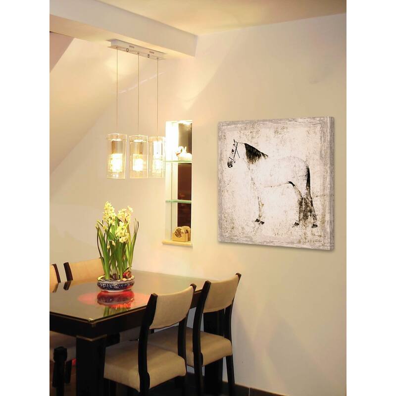 Marmont Hill - White Horse by Irena Orlov Painting Print on Canvas