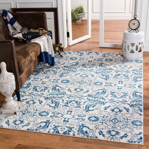 Safavieh Evoke Vintage Ivory / Blue Distressed Rug - 8' x 10'