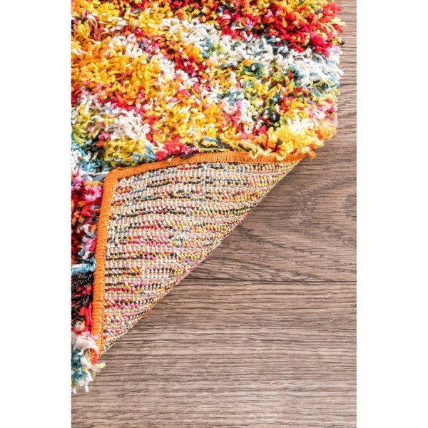 Nuloom Boho Rainbow Multi Soft and Plush Melting Moroccan Trellis