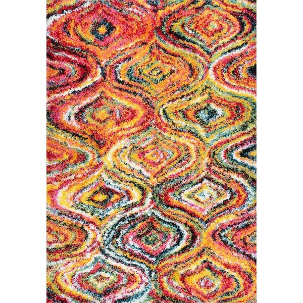 Nuloom Boho Rainbow Multi Soft and Plush Melting Moroccan Trellis
