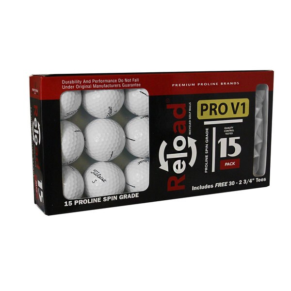 Titleist Prov1X Pack of 15 with 30 Hardwood Tees