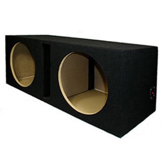 Dual Car Black Subwoofer Box Ported Automotive Enclosure for Two 12-inch Woofers - Free Shipping 