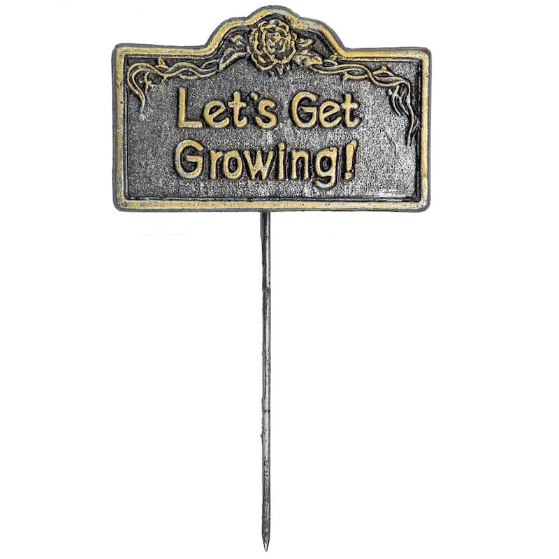 Premium Garden Marker Lets Get Growing