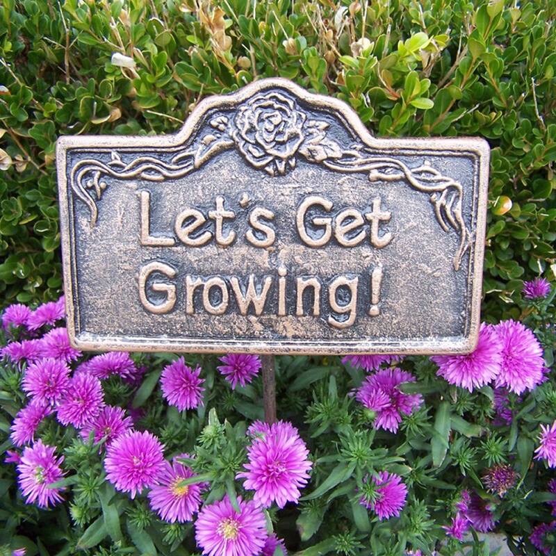 Premium Garden Marker Lets Get Growing