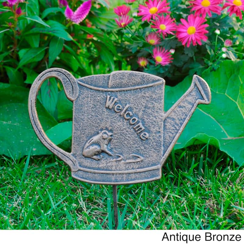 Premium Garden Marker Welcome Frog
