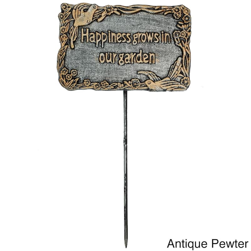 Premium Garden Marker Happiness Grows in Our Garden