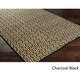 preview thumbnail 1 of 2, Hand-knotted Cochran Viscose Area Rug - 4' x 6' - 4' x 6' 4' x 6' - Black