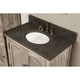 preview thumbnail 2 of 5, Rustic Style Matte Ash Grey Limestone Top 36-inch Bathroom Vanity with Matching Wall Mirror and Linen Tower