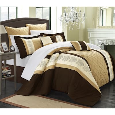 Chic Home Arlington Gold 8-piece Comforter Set