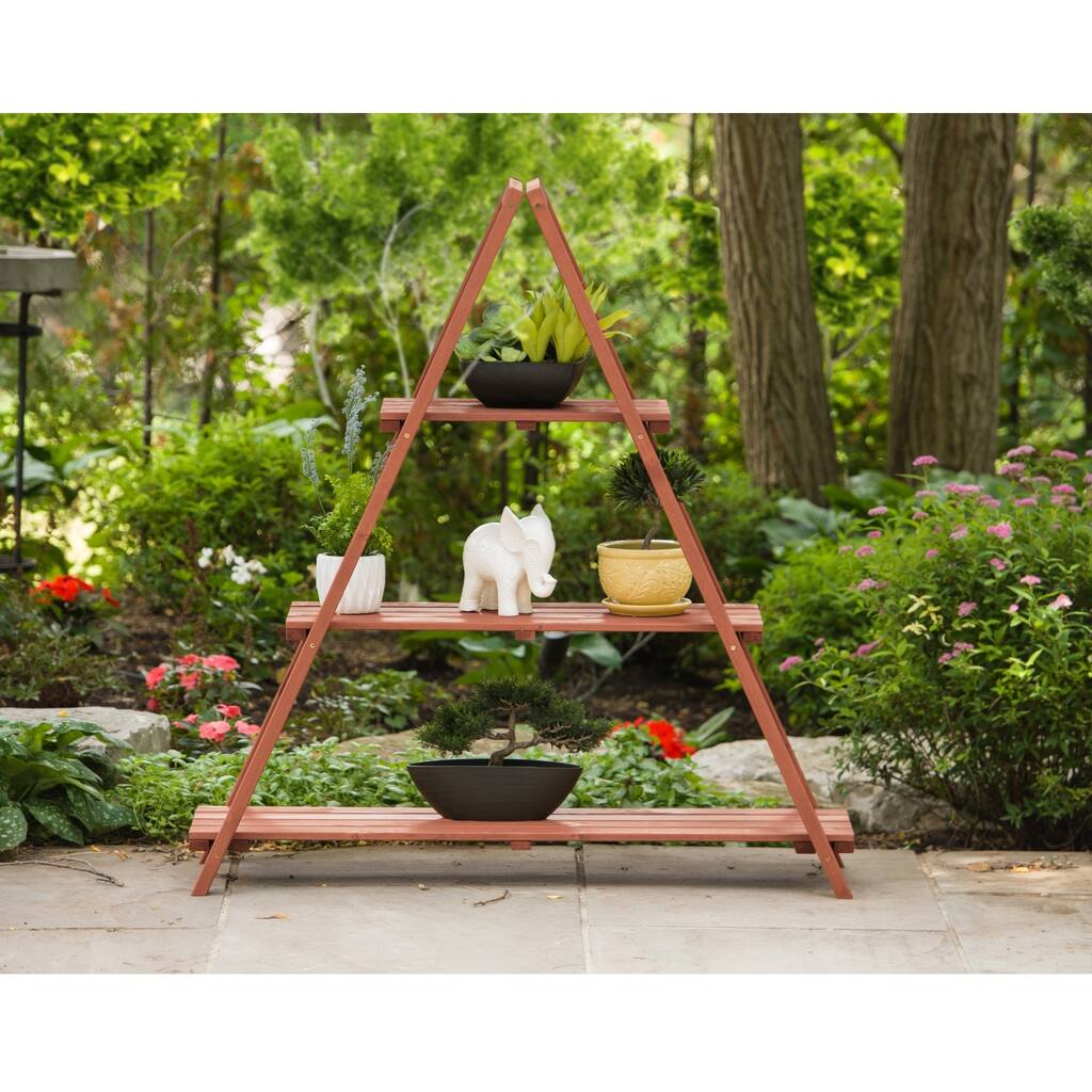 Wooden Ladder Plant Stand