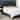 SAFAVIEH Hathaway Navy Linen Upholstered Tufted Rolled Back Bed (Twin)